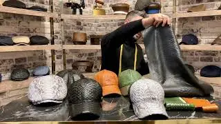 Orjinal Yılan Derisi Kasket ŞapkaTanıtım . Pozze Şapka