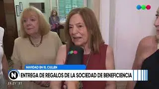 Cullen: Entrega de regalos de la sociedad de beneficencia