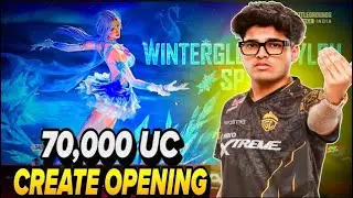CREATE OPENING BGMI| winterglow | ULTIMATE SET | JONATHAN GAMING crate opening | 60k UC Reaction 🫨