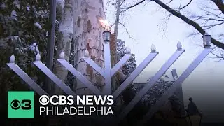 Dozens gather in Old City for Hanukkah celebration following mass shooting in Australia
