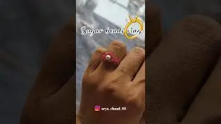 Diy sugar beads ring💍💍💍 #shortvideo #diy #craft #diycraft #sugar #beads #beadsjewellery #ring