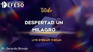 Despertad un milagro - Pr.GERARDO ROMAN