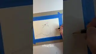 This Bird Drawing Starts with Simple Shapes!  #watercolor