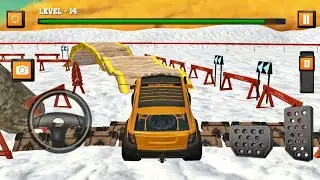Offroad 4x4 : Car Parking & Car Driving Games 2021 - Orange Jeep 4x4 Driving Simulator Gameplay