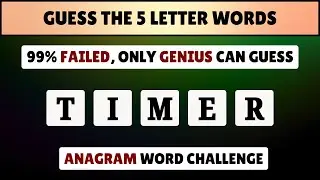 Guess the 5-Letter Anagram Words | Word Challenge | Quiz World Sunita