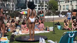 World&rsquo;s BEST POLE DANCING - Pole Fitness at the Beach