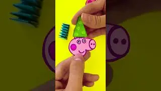 🐷 Wiggly Peppa Pig from Paper! ✂️Fun DIY Toy for Kids 🌈#diyforkids #papercraft #creativecrafts