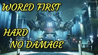FINAL FANTASY VII REMAKE - WORLD FIRST VS AIRBUSTER HARD NO DAMAGE MATERIA BUILD NO TACTICAL MODE