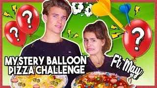 MYSTERY BALLOON PIZZA CHALLENGE met LEVY VS MAY HOLLERMANN