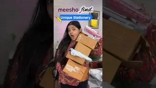 Meesho find unique stationery Haul ✏️😰❌ #meesho #meeshofinds #shorts #meeshohaul #stationery