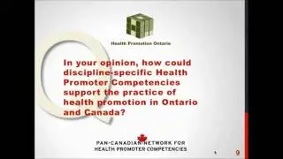 The Pan-Canadian Health Promoter Competencies