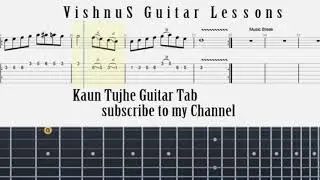 Kaun Tujhe|Complete Guitar Tab|M.S. DHONI|Hindi