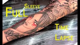 full sleeve tattoo koi fish, dragon, geisha Inkvested vlog #17