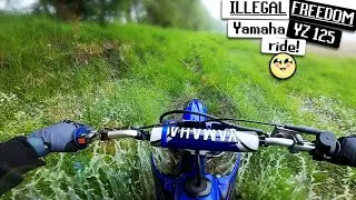ILLEGAL FREEDOM |  Exploring On The Yamaha YZ 125 | Motovlog