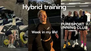 Train with me: week in my life, hybrid training, london, swimming, Puresport run club
