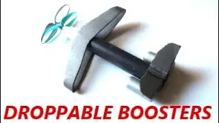 High payload DRONE powered both contrarotating props and droppable rocket boosters www.b2binnotek.eu