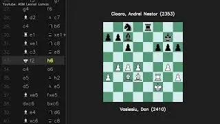 Защита Каро Канн Двух коней Vasiesiu Dan 2410 vs Cioara Andrei Nestor 2353