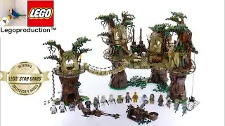 Lego smooth stop motion build - 10236 Ewok Village review - Lego Star Wars - Short build