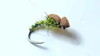 Foam Emerger - Dark Olive Dry fly. #flytying #flyfishing #dryfly #troutfishing #troutflies #shotafli