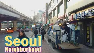 Seoul, Korea - Walking Tour of Neighborhood - 4K - Wolgye 3-dong [Nowon-gu 3] 22(3)-6