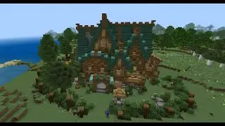 Minecraft time lapse of a medieval house | майнкрафт таймлапс средневекового дома.
