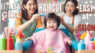 BABY GAIRL HAIRCUT EASY WAY AT SALON ||Future for Baby Girl || BD HAIRCUT#shorthaircut #girlhaircut