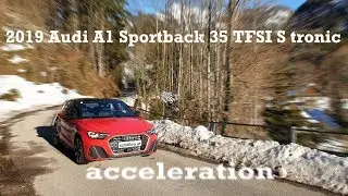 2019 Audi A1 Sportback 35 TFSI S tronic | acceleration [4K60p]