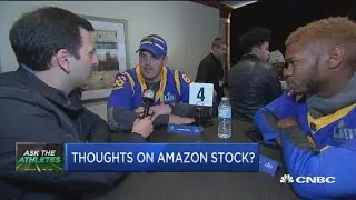 Super Bowl athletes pick one stock to follow this year
