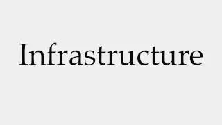 How to Pronounce Infrastructure