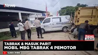 Diduga Kernet Injak Gas, Mobil MBG Tabrak 4 Pemotor di Tangerang | iNews Jabar