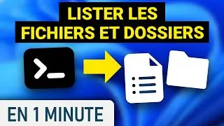 Lister les dossiers et fichiers depuis le terminal sur Windows