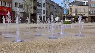 Het gloednieuwe buurtplein 