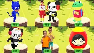 Tag with Ryan Mystery Surprise Eggs with Combo Panda Catboy PJ Masks and Vlad and Niki - Gameplay