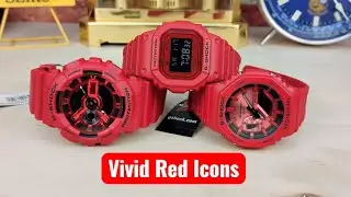 Чехлы G-Shock Iconic ярко-красного цвета