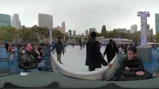 4K 360&deg; NYC : Bryant Park Ice Skating Rink