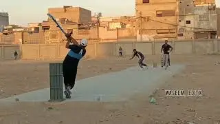 syed nasir against crown and saqib sports bowler