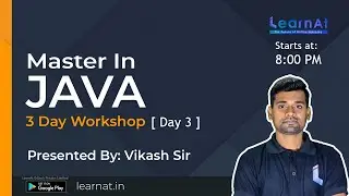 Master in Java 3 Day workshop | Day 3 | Static Block | User Input | Conditional Statement