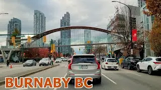 VANCOUVER DRIVE on Kingsway and Boundary BURNABY BC CANADA 4K in November 2024
