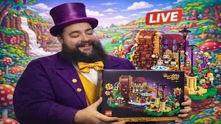 LIVE: Building LEGO Willy Wonka’s Chocolate Factory 🍫 Part 3