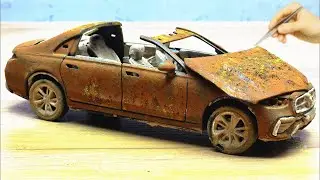 Restoration of an abandoned Mercedes-Benz C-Class L car