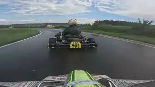 Dahlemer Binz Club-Rennen KCBB 13.05.2023Tony Kart Rotax DD2 Dennis Huber #419 Rennen 2 Regen#unfall