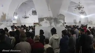 صلاة التراويح من المسجد الكبير في مدينة إدلب