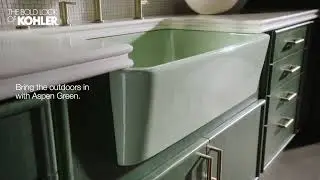 KOHLER Heritage Colors &ndash; Serene Aspen Green Kitchen