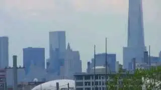 World Trade Center, New York, May 2014 construction update: view from Queens