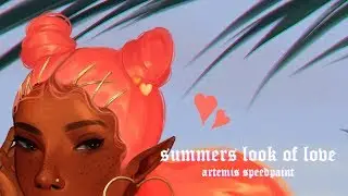 summer artemis 🍉🌴💖💕☀️ speedpaint