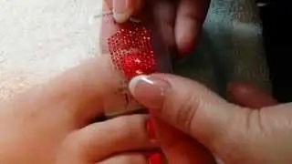 Crystal Pedicure Tutorial using Pav&eacute; Crystal Nail Appliqu&eacute;s