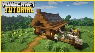 Minecraft | Starter Log Animal Pen | Tutorial