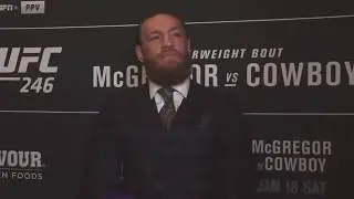 Conor McGregor Talks With Media After UFC 246 Pre Fight Conference