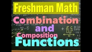 Freshman Math Solved Problems | Combination and Composition of #functions