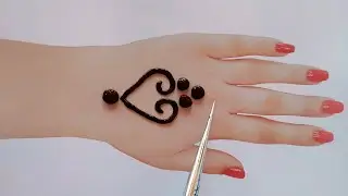 back hand special dot heart mehndi design 2022 | very stylish mehndi design | New eid special Mehndi